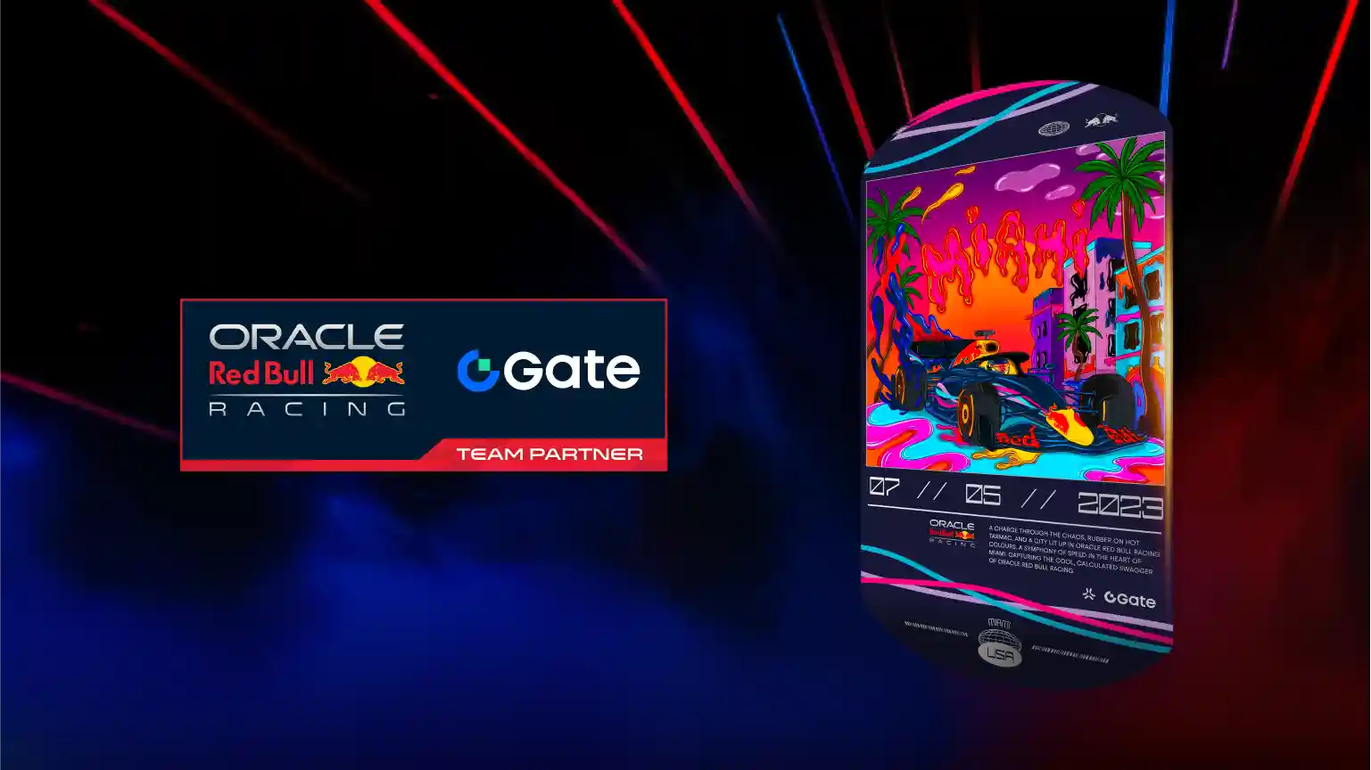 Gate And Oracle Red Bull Racing Introduce Co-Branded Digital Collectibles Redefining Fan Engagement